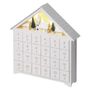 LED Advent calendar, wooden, 35x33 cm, 2x AA, indoor, warm white, timer, EMOS DCWW02 8592920093368