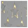 LED Christmas curtain – stars, 45x84 cm, outdoor and indoor, warm white, EMOS DCGW02 8592920093498