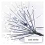 LED light chain – glowing clusters, nano, 2.35 m, indoor, cool white, timer, EMOS D3AC08 8592920099742