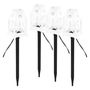 LED decoration – stake lanterns, white, outdoor and indoor, cool white, EMOS DCLC01 8592920099292