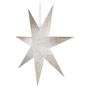 LED paper star with golden glitter on the edges, hanging, white, 60 cm, indoor, EMOS DCAZ07 8592920099391