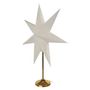 LED paper star with golden stand, 45 cm, indoor, EMOS DCAZ15 8592920099513