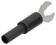 ADAPTER, BANANA JACK - SPADE LUG, BLK 76-078