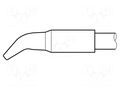 Tip; bent chisel; 3.2x1.5mm; longlife; for soldering station JBC TOOLS JBC-C250418