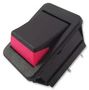 SWITCH, DPST, 16A, 250VAC, BLK/RED C1350XBAAA