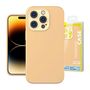 Baseus Liquid Silica Gel Case for iPhone 14 Pro (Sunglow)+ tempered glass + cleaning kit, Baseus ARYT020510