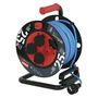 Weatherproof cable reel 25 m / 4 sockets / blue / PVC / 230 V / 1,5 mm2, EMOS P08625W 8592920123577