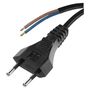 Power Cord PVC 2× 0,75mm2, 3m, black, EMOS S19273 8595025318626