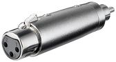 XLR Adapter, RCA Male to XLR Female - XLR female (3-pin) > RCA male 27455
