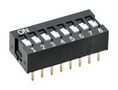 DIP SWITCH, 5POS, SPST, FLAT A6E-5101-N