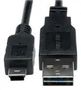 USB CABLE, 2.0 TYPE A-MINI B PLUG, 6" UR030-06N
