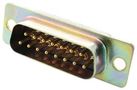 D SUB CONN, PLUG, 15POS, SOLDER DAM15P