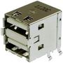 USB STACKED CONN, DUAL, 2.0 TYPE A, 4POS 67298-4091