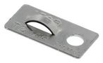 CABLE TIE MOUNT, ALUMINIUM, SILVER TC105