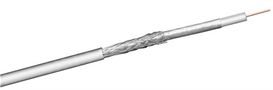 100 dB SAT Coaxial Cable, Double Shielded, CCS, CCS, white, 100 m - coax cable for digital SAT and DVB-C systems 27528