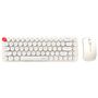 Wireless keyboard + mouse set MOFII Bean 2.4G (White-Beige), MOFII SMK-676367A WB