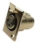 CONNECTOR, XLR AUDIO, RCPT, 3POS, PANEL FC6100