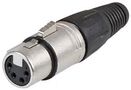 CONNECTOR, XLR AUDIO, PLUG, 4POS, CABLE FC6150