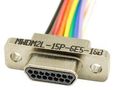 CABLE, 25POS, MICRO D PLUG-FREE END, 18" MWDM2L-25P-6E5-18B