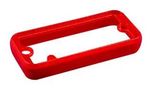 OPEN BEZEL, ENCLOSURE, TRANSLUCENT RED 1455TBTRD