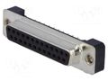 Connector: D-Sub; PIN: 25; socket; female; straight; THT; UNC 4-40 ADAM TECH DB25-SA-M2