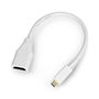 micro HDMI - HDMI adapter - original for Raspberry Pi 4B/5 - 235mm - white RPI-16338 644824915043