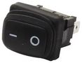 ROCKER SWITCH, SPST, 16A, 125V, BLACK KRE2ANA1BBD