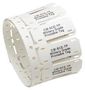CABLE MARKER, PO, 6.4MM X 50.8MM, WHITE CM-SCE-TP-1/4-4H-9