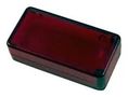 ENCLOSURE, PCB BOX, ABS, TRANSPARENT RED 1551BTRD