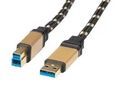 USB CABLE, 3.0 A-B PLUG, 3M, BLK 11.02.8903