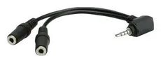 ADAPTER, STEREO 3.5MM PLUG-3.5MM RCPT X2 11.09.4441