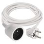 Extension Cord 2m / 1 socket / white / PVC / 1 mm2, EMOS P0112 8595025302113