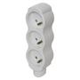 Power Strip without cable 3 sockets, white, EMOS P0300N