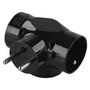 Multiple Socket 3× round, black, EMOS P0030 8592920008010
