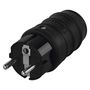 Rubber Plug  for extension cord, black, EMOS P0050