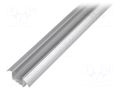 Profiles for LED modules; mat; L: 2m; LESTO; aluminium; recessed OPTOFLASH OF-PROFLESTO-M2