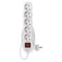 Extension Cord 1.5 m / 5 sockets / switch / white / PVC / 1.5 mm2, EMOS P1521R