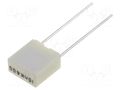 Capacitor: polyester; 10nF; 200VAC; 400VDC; 5mm; ±10%; R82; THT; tape KEMET R82MC2100DQ50K
