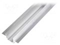 Profiles for LED modules; L: 1m; TEKNIK; aluminium; recessed OPTOFLASH OF-PROFTEKNIK
