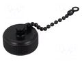 Protection cover; internal thread,threaded joint; black; 97 AMPHENOL 97-60-14.621