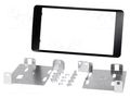 Radio frame; Mitsubishi; 2 DIN; matt black PER.PIC. RAM-40.486
