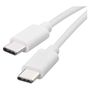 USB cable 2.0 C/Male - 2.0 C/Male 1m white, EMOS SM7027W 8592920118436
