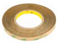 Tape: fixing; W: 12mm; L: 55m; Thk: 0.13mm; acrylic; transparent; 10GΩ 3M 3M-468-12-55