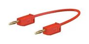 TEST LEAD, 2MM BANANA PLUG, 10A, 300MM 28.0039-030-22