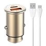 LDNIO C506Q USB, USB-C Car charger + MicroUSB Cable, LDNIO C506Q Micro