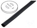Heat shrink sleeve; glued; 3: 1; 6.4mm; black; polyolefine; reel CYG/KTG CB-DWT6.4-3X-BK