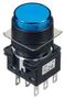 PB SWITCH, DPDT, 24VAC/DC, SOLDER, BLUE LB1L-A1T64S