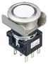 PB SWITCH, ILLUM, DPDT, 24VAC/DC, WHTE LB6ML-A1T64PW