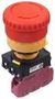 E-STOP PB SW, SPST-NC, 10A, 120V, SCREW YW1B-V4E01R