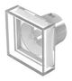 SQUARE LENS, TRANSPARENT, PLASTIC 61-9311.7